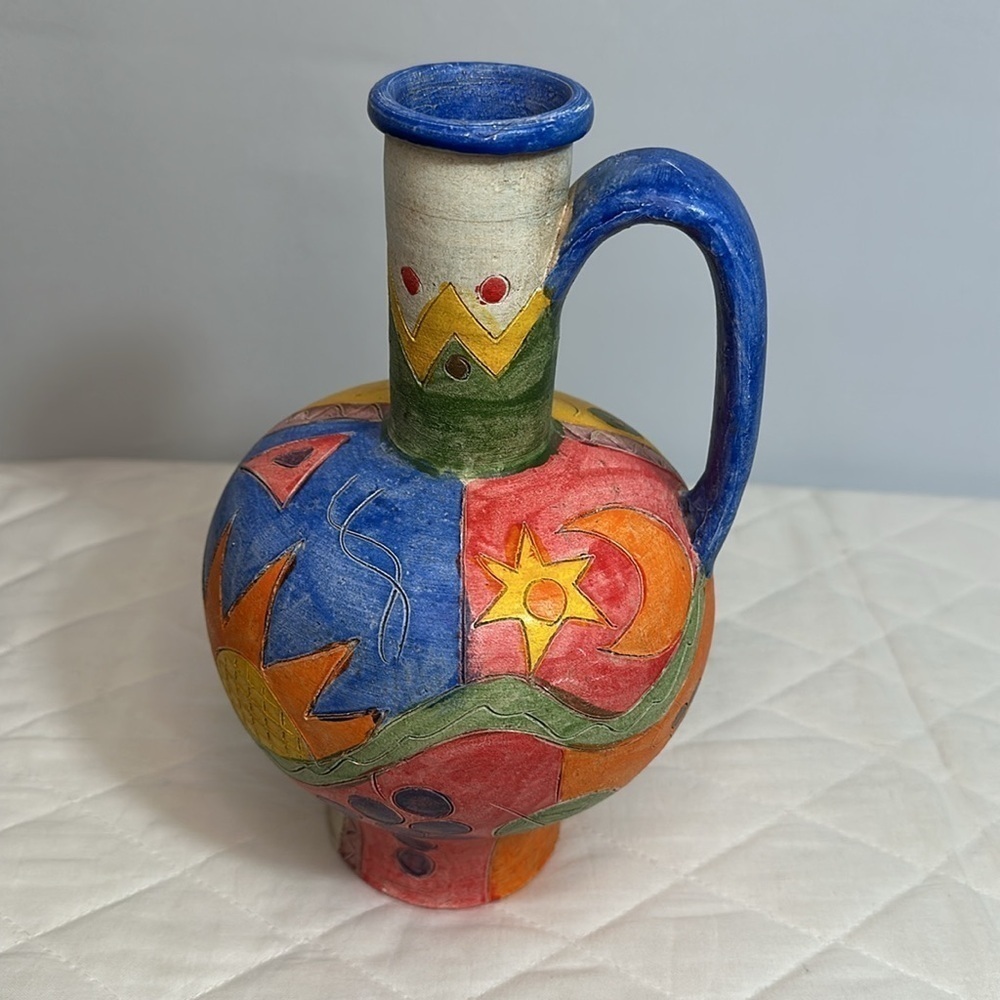 Spanish Jug Vintage Retro Vase Pitcher RARE - Picture 3 of 12
